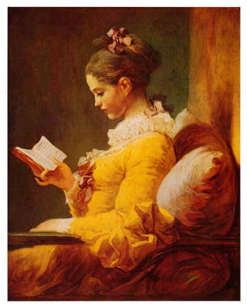 Young Girl Reading / Jean-Honoré Fragonard