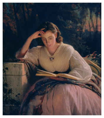 Reading, 1863 / Ivan Nikolaevich Kramskoy